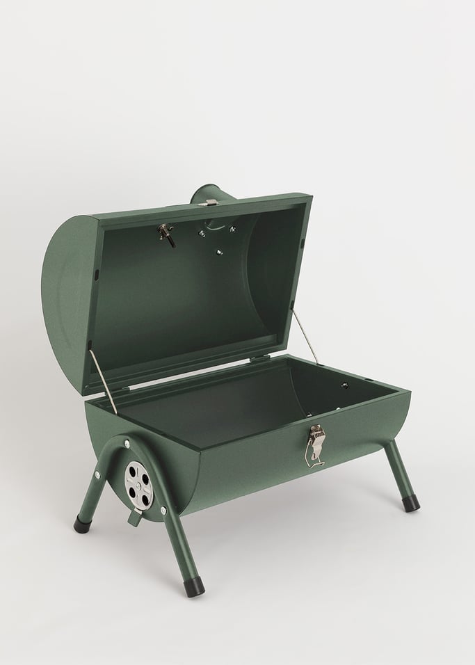 BBQ SMOKEY COMPACT - Barbecue fumoir au charbon de bois portatif, image de la galerie 2