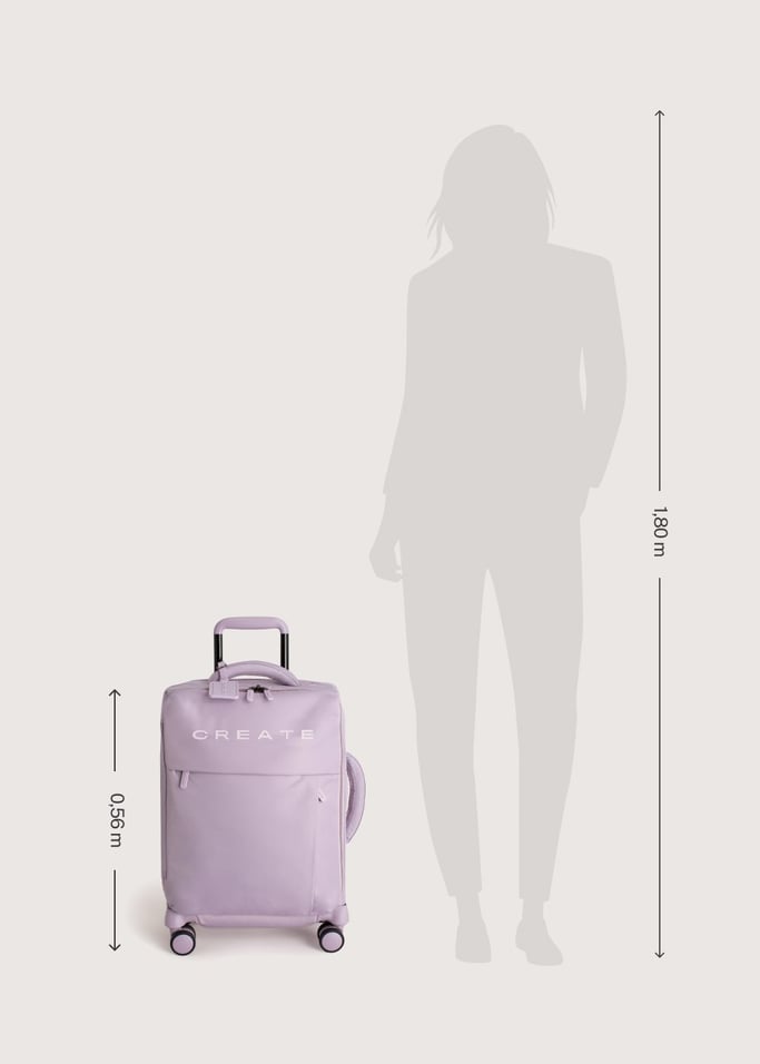LUGGAGE STUDIO SOFT - Valise souple en polyester avec serrure TSA et roues multidirectionnelles, image de la galerie 10
