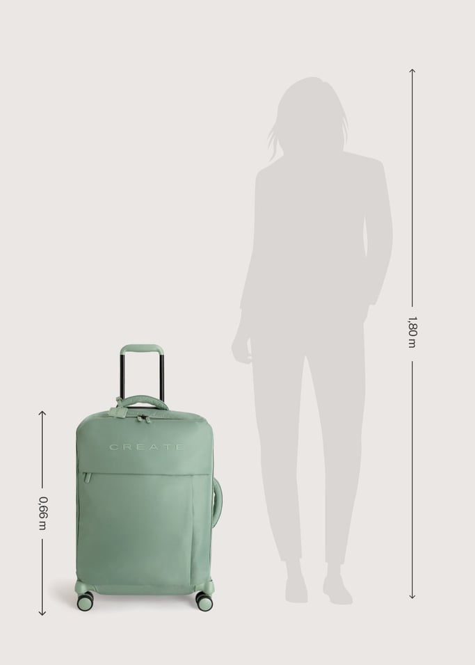 LUGGAGE STUDIO SOFT - Valise souple en polyester avec serrure TSA et roues multidirectionnelles, image de la galerie 10
