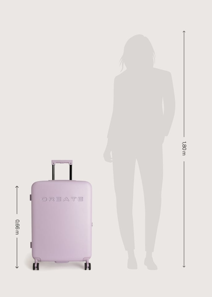 LUGGAGE STUDIO - Valise rigide en polycarbonate avec serrure TSA et roues multidirectionnelles, image de la galerie 10