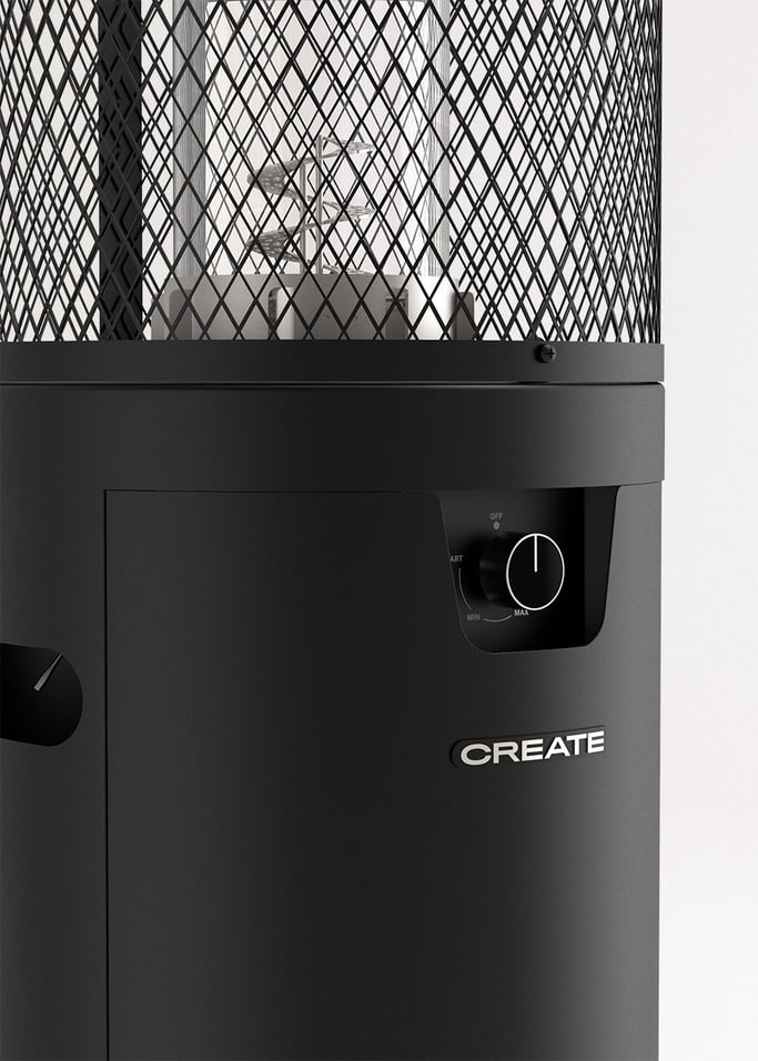 FIRE ROUND HEATER - Chauffage à gaz 8kW pour terrasses et extérieurs, image de la galerie 5