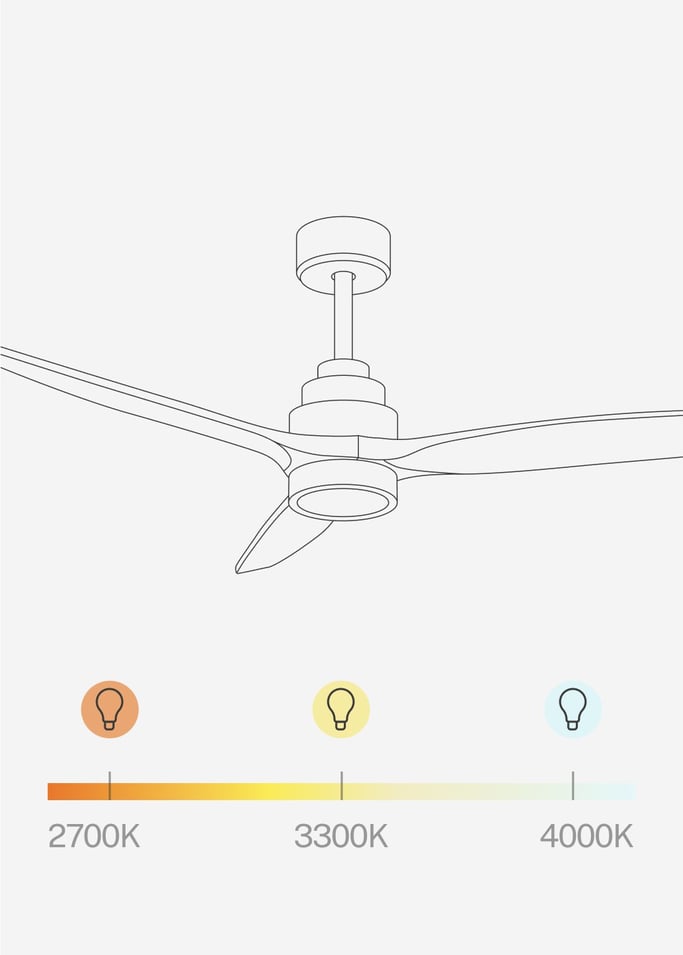 WIND STYLANCE - Ventilateur de plafond 40W silencieux 100% bois plusieurs tailles, image de la galerie 5