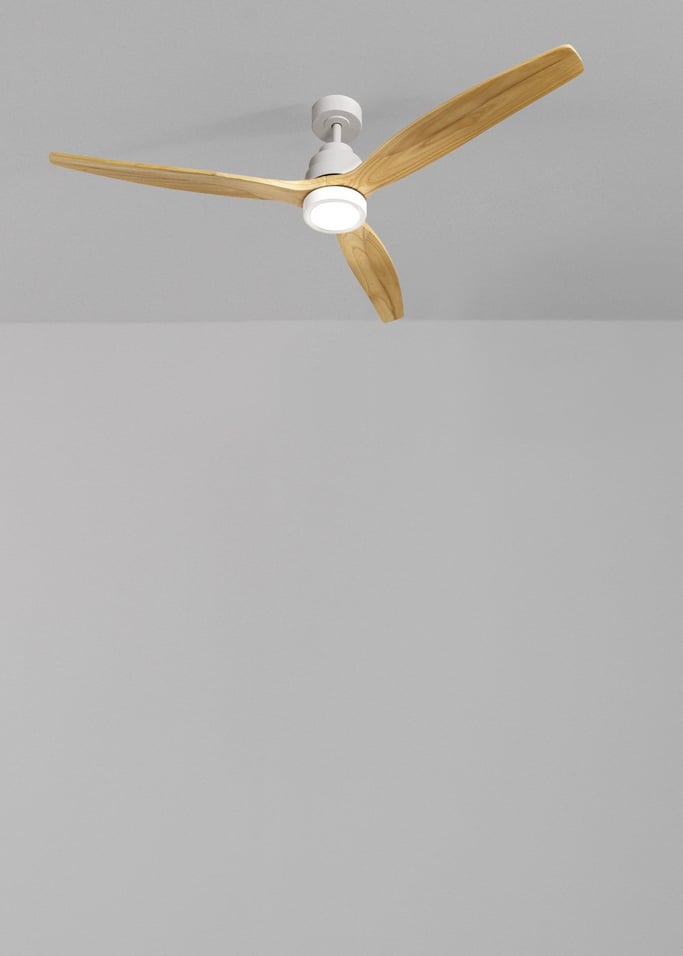 WIND STYLANCE - Ventilateur de plafond 40W silencieux Ø132 cm 100% bois, image de la galerie 2