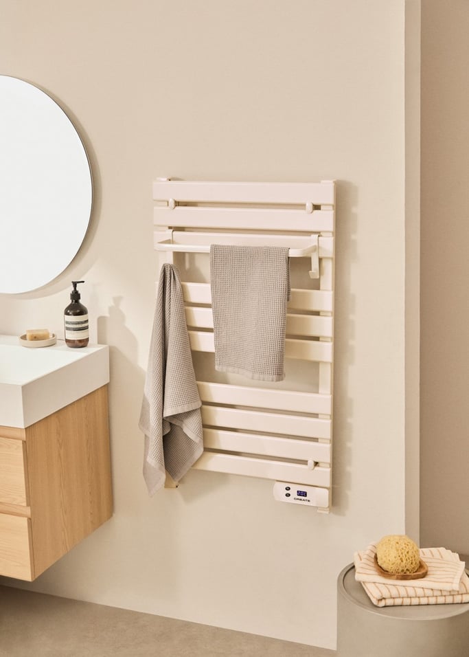 WARM TOWEL - Sèche-serviettes électrique au sol ou mural 500W, image de la galerie 1