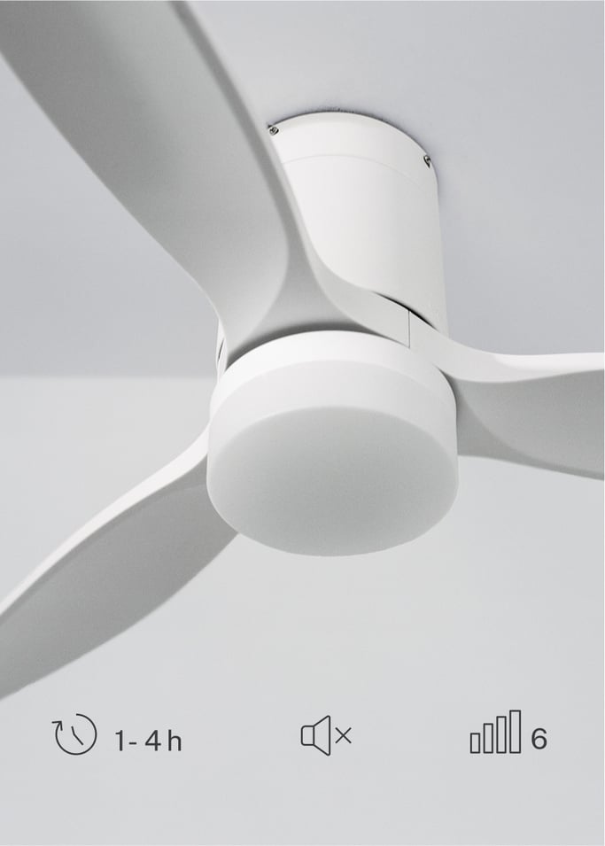WIND CALM NATURAL WOOD - Ventilateur de plafond 40W silencieux 100% bois, image de la galerie 1