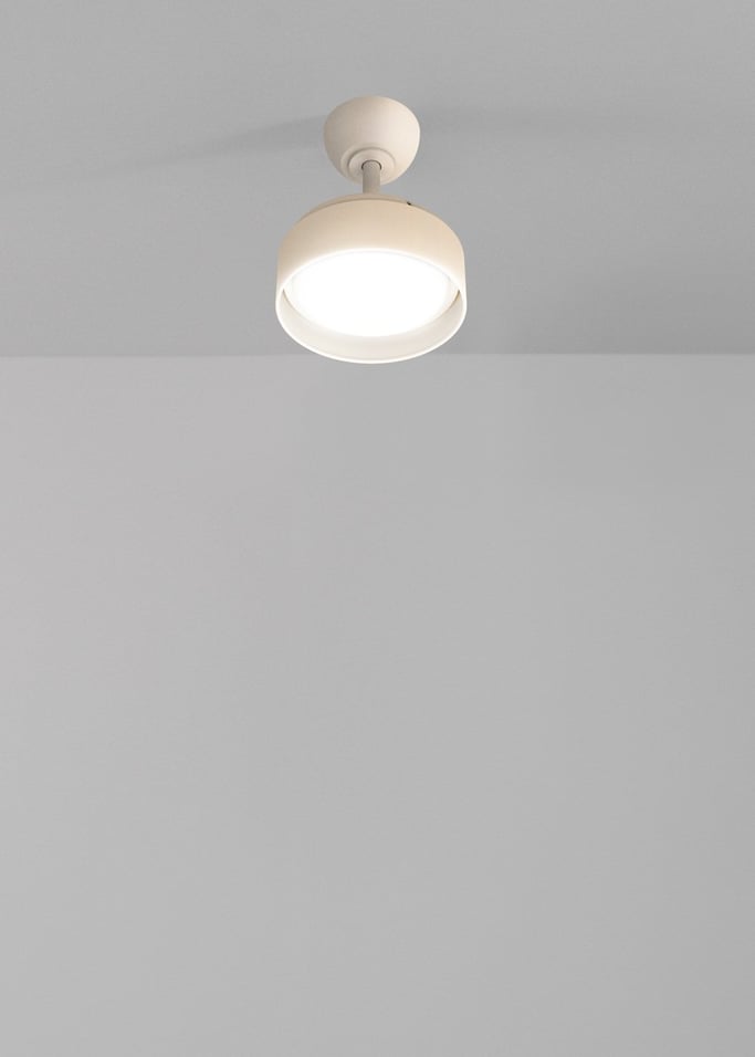 WIND CLEAR LAMP - Ventilateur de plafond 40W silencieux Ø55cm avec pales rétractables et lumière LED, image de la galerie 2