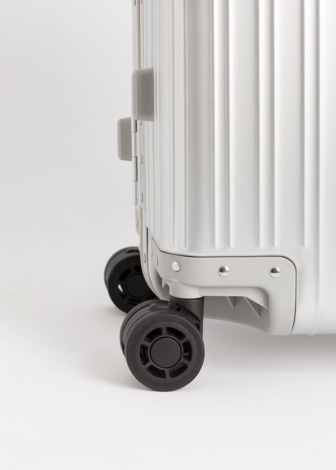 LUGGAGE ALUMINIUM - Valise rigide en aluminium avec serrure TSA et roues multidirectionnelles, image de la galerie 10