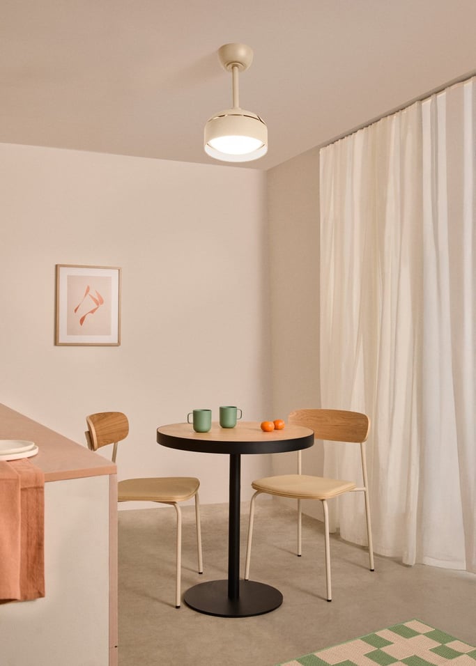 WIND CLEAR LAMP - Ventilateur de plafond 40W silencieux Ø55cm avec pales rétractables et lumière LED, image de la galerie 1