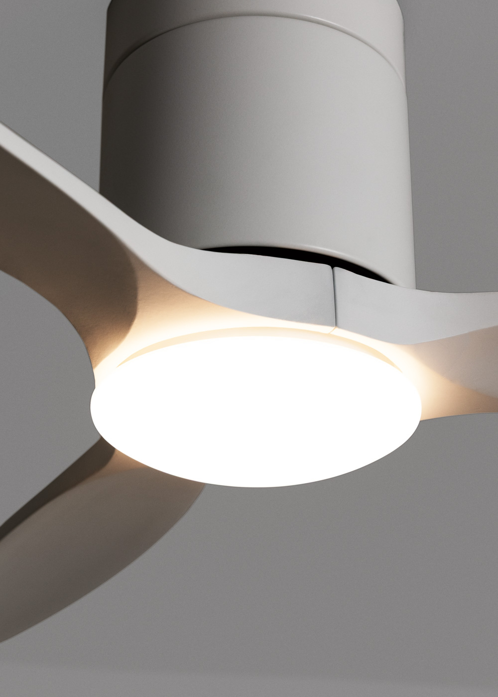 Ventilateur Plafond CREATE WIND CALM SLIM LIGHT 132cm Bois Clair - 40W DC Télécommande