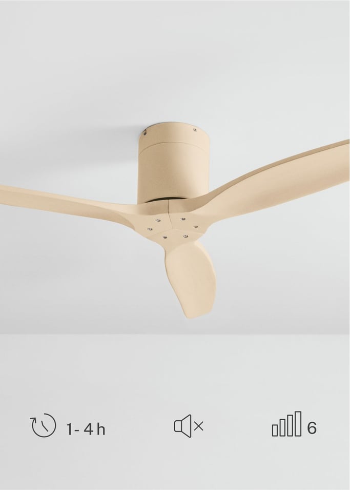 WIND CALM - Ventilateur de plafond silencieux 40W avec pales techniques en ABS de différentes tailles, image de la galerie 4