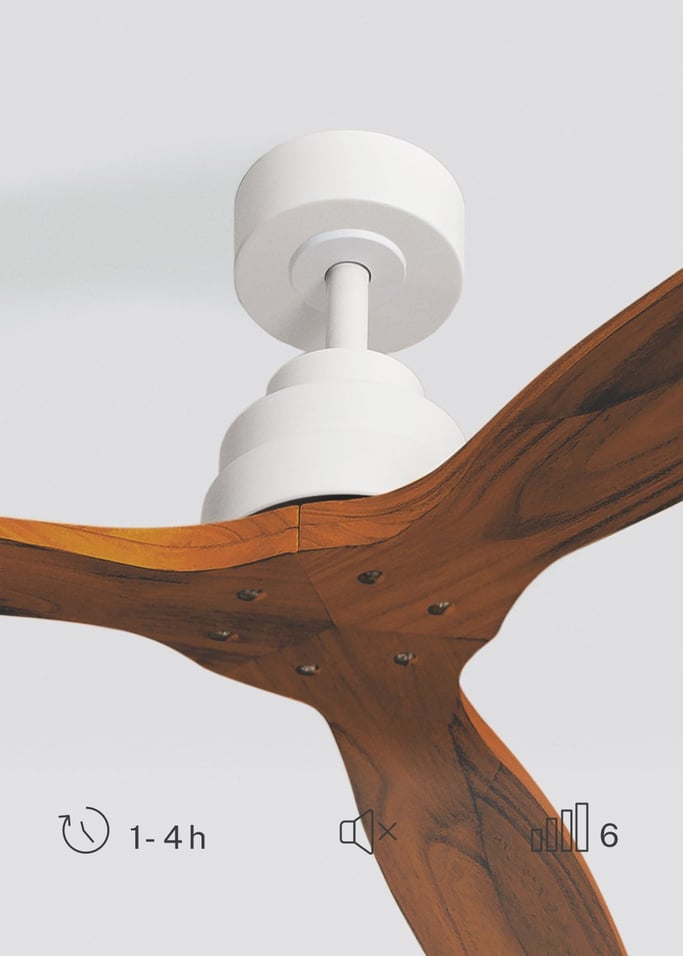 WIND STYLANCE - Ventilateur de plafond 40W silencieux 100% bois plusieurs tailles, image de la galerie 4