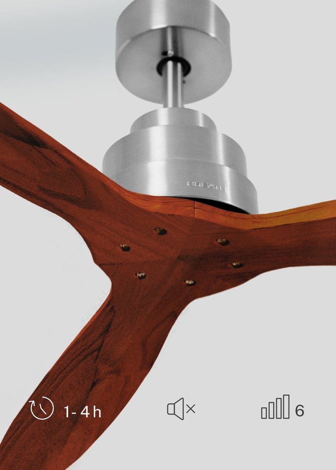 WIND STYLANCE - Ventilateur de plafond 40W silencieux 100% bois plusieurs tailles, image de la galerie 4