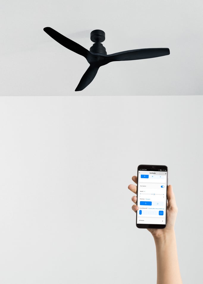 WIND STYLANCE - Ventilateur de plafond 40W silencieux 100% bois plusieurs tailles, image de la galerie 2