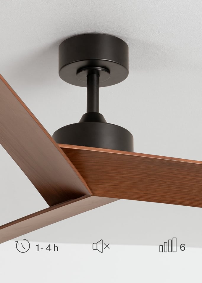 WIND SHARP - Ventilateur de plafond 40W silencieux Ø132 cm, image de la galerie 4