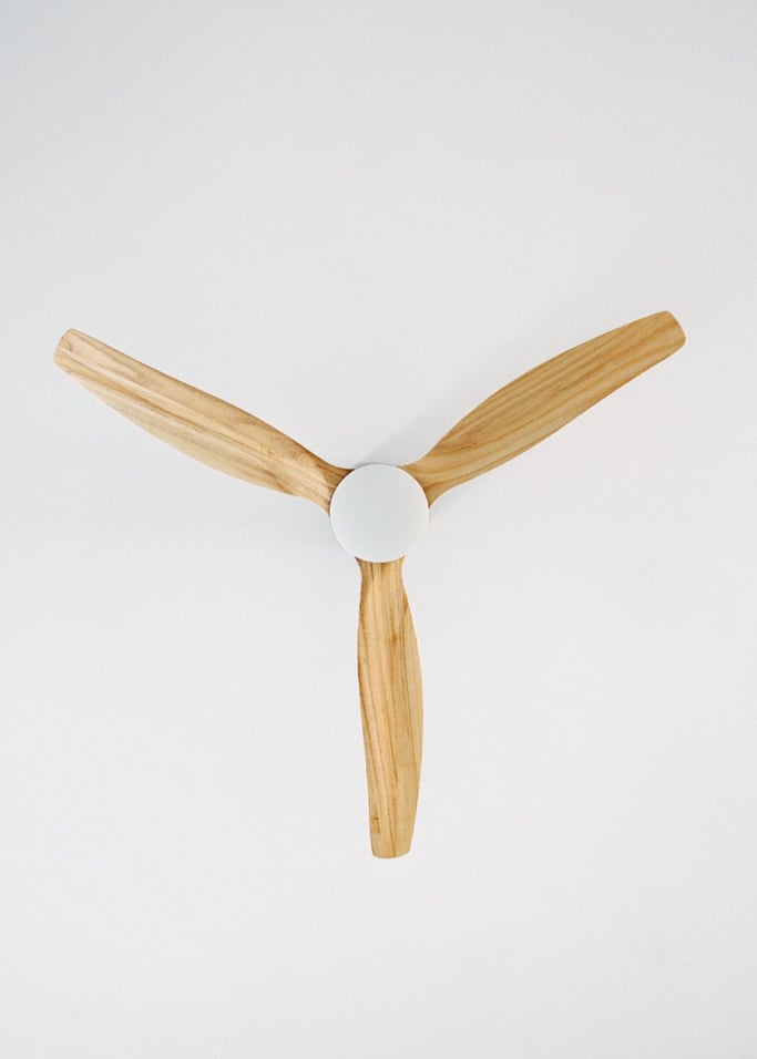 WIND CALM NATURAL WOOD - Ventilateur de plafond 40W silencieux 100% bois, image de la galerie 5