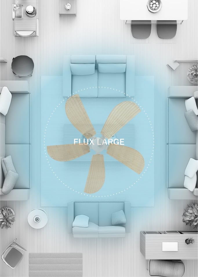 WIND RATTAN - Ventilateur de Plafond Silencieux 40W Ø132cm , image de la galerie 6