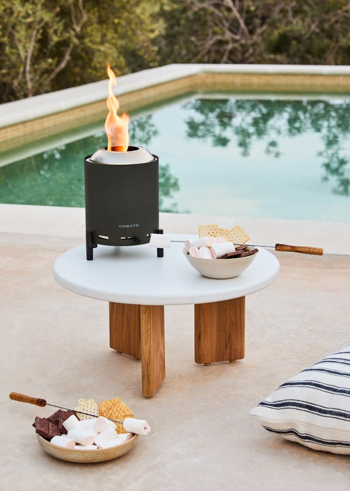 FIRE PIT COMPACT - Brasero de table 1,5 kW extérieur à pellets sans fumée, image de la galerie 1