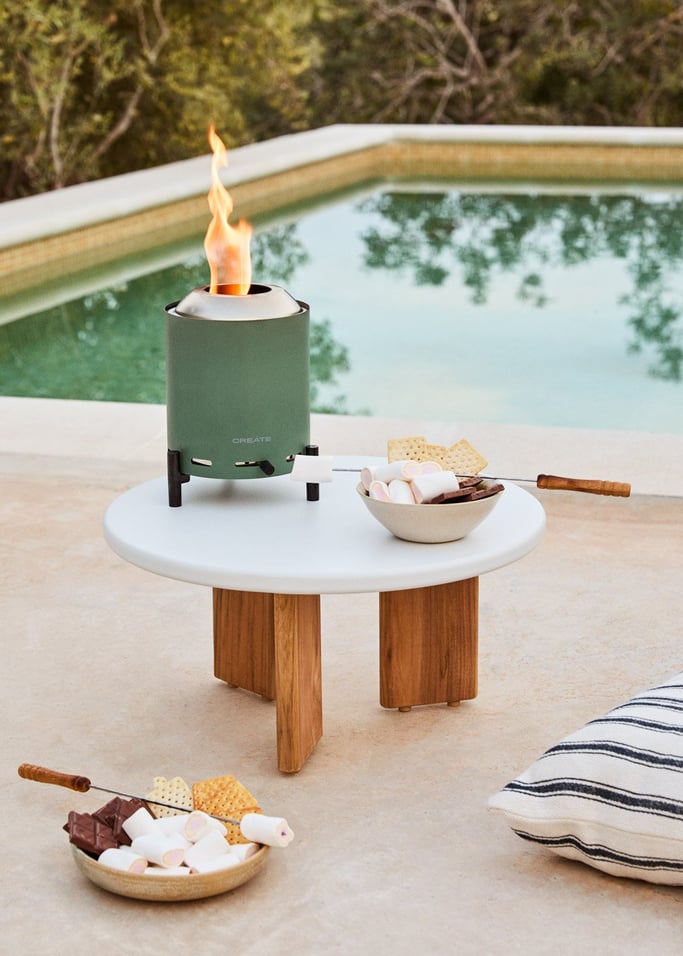 FIRE PIT COMPACT - Brasero de table 1,5 kW extérieur à pellets sans fumée, image de la galerie 1