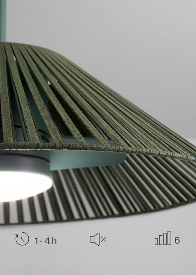 WIND LAMP WOVEN -  Ventilateur de plafond silencieux 25W avec lumière LED, image de la galerie 5