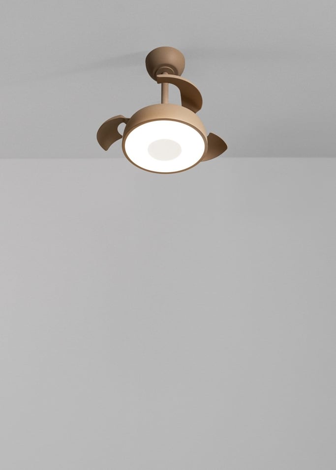 WIND CLEAR CUP - Ventilateur de plafond 40W silencieux Ø55cm pales rétractables avec lumière LED, image de la galerie 3