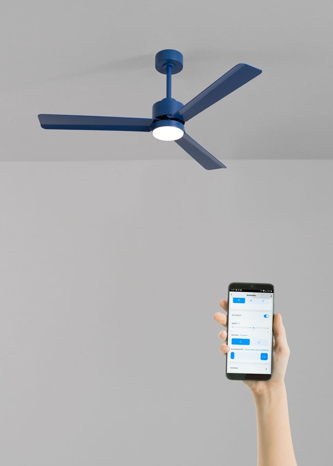 WIND MODERN - Ventilateur de plafond silencieux 40W avec lumière LED  plusieurs tailles disponibles, image de la galerie 2