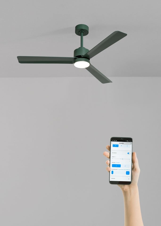 WIND MODERN - Ventilateur de plafond silencieux 40W avec lumière LED  plusieurs tailles disponibles, image de la galerie 2