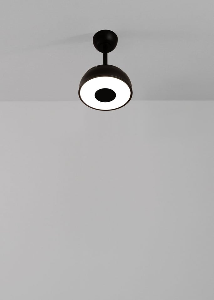 WIND CLEAR CUP - Ventilateur de plafond 40W silencieux Ø55cm pales rétractables avec lumière LED, image de la galerie 2