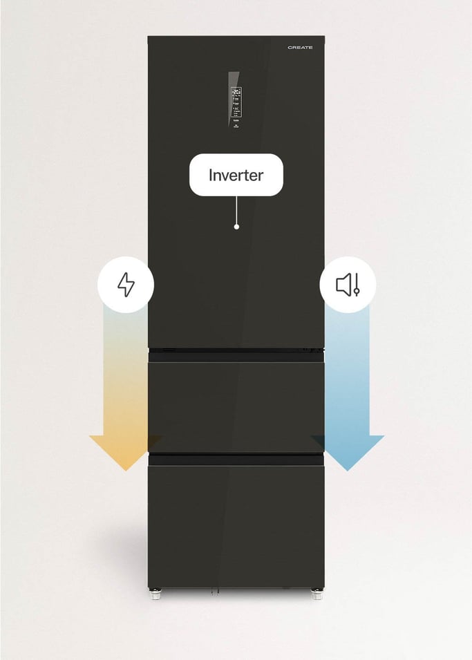 FRIDGE STUDIO COMBI PRO FLEX 401 - Réfrigérateur 401L No Frost à l'italienne avec, Space Pro et Care+, image de la galerie 7