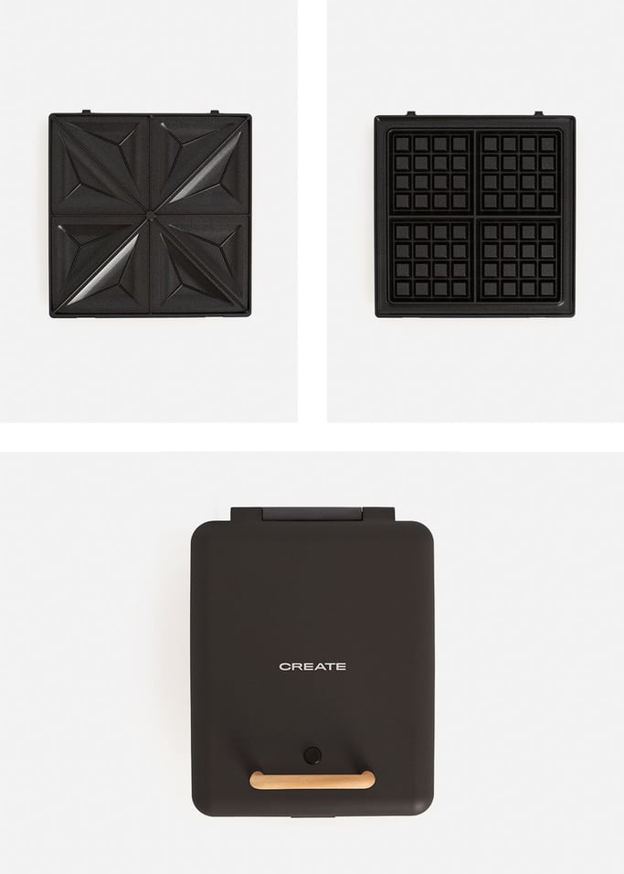 STONE STUDIO - Appareil à croque-monsieur, grill et gaufrier à plaques interchangeables, image de la galerie 11