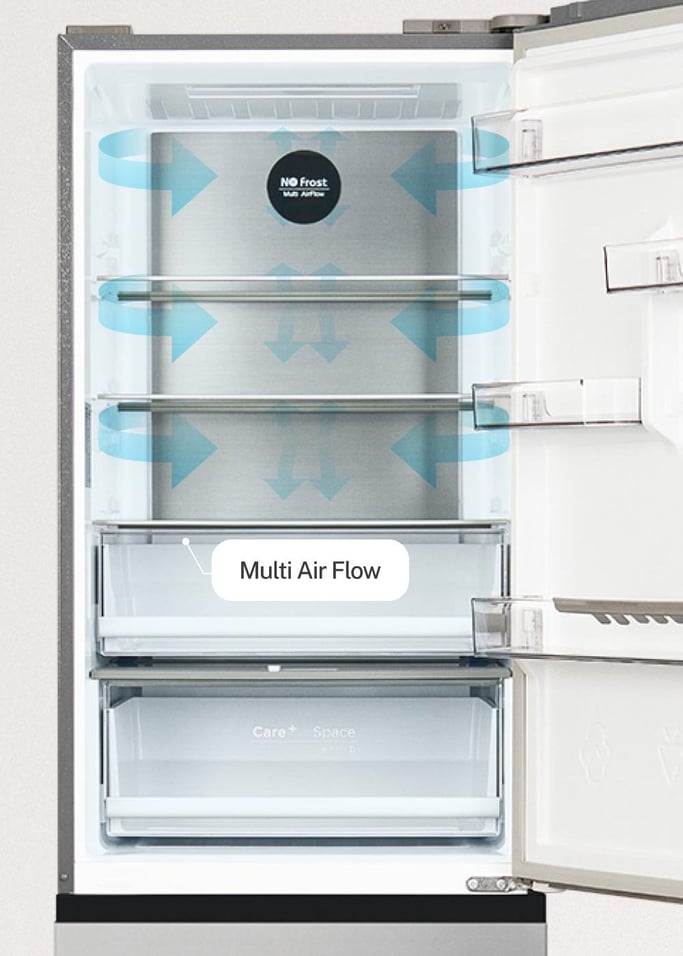 FRIDGE STUDIO COMBI PRO FLEX 401 - Réfrigérateur 401L No Frost à l'italienne avec, Space Pro et Care+, image de la galerie 5