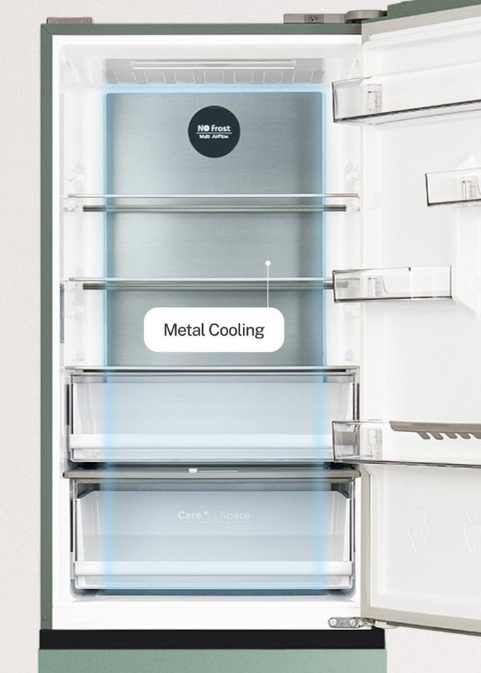 FRIDGE STUDIO COMBI PRO FLEX 401 - Réfrigérateur 401L No Frost à l'italienne avec, Space Pro et Care+, image de la galerie 9