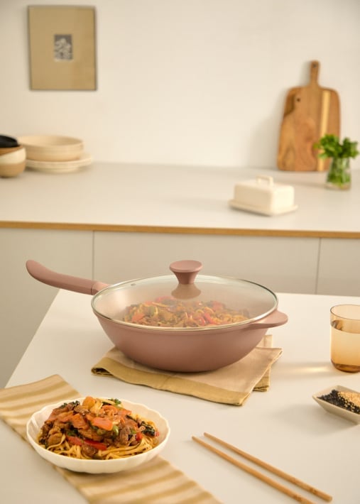 Acheter WOK STUDIO - Wok en aluminium moulé avec revêtement céramique