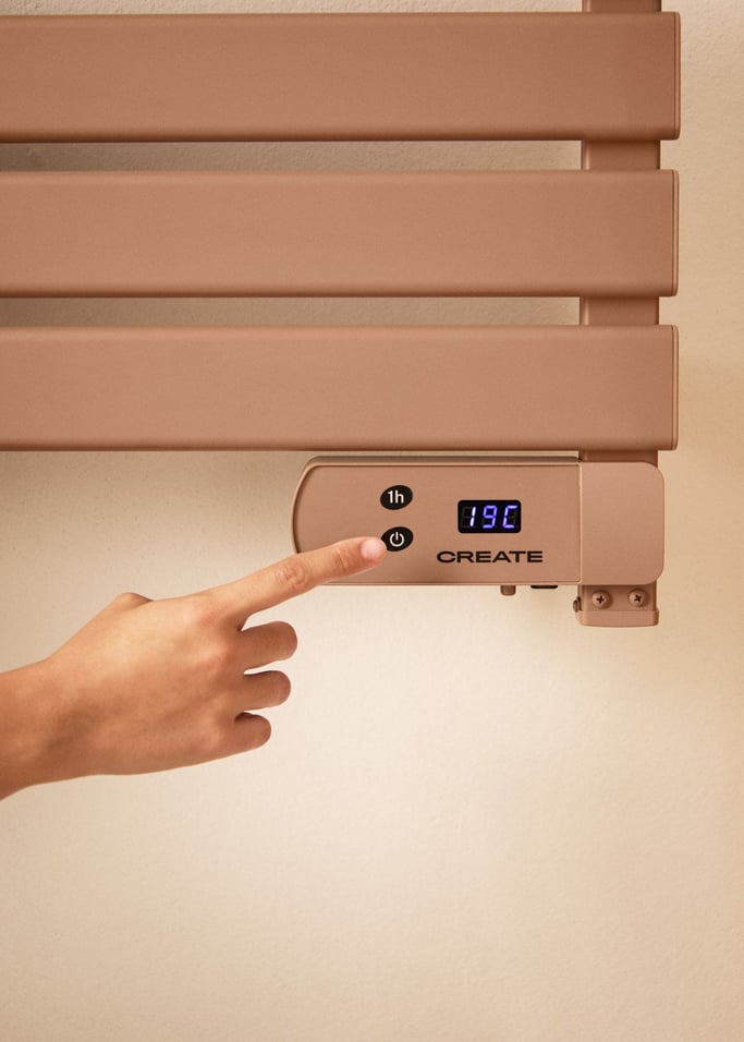 WARM TOWEL - Sèche-serviettes électrique au sol ou mural 500W, image de la galerie 2