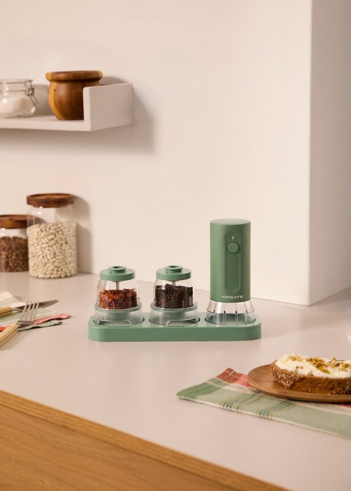 SPICE GRINDER STUDIO PRO - Moulin électrique à épices avec contenants interchangeables, image de la galerie 1