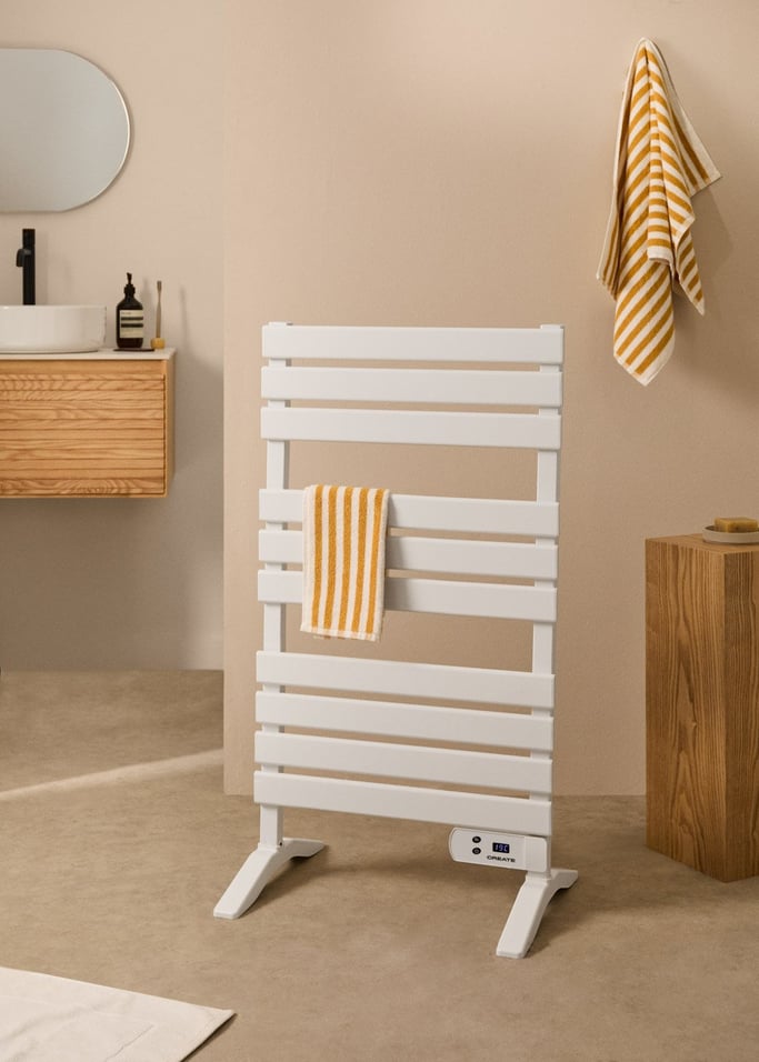 WARM TOWEL - Sèche-serviettes électrique au sol ou mural 500W, image de la galerie 1