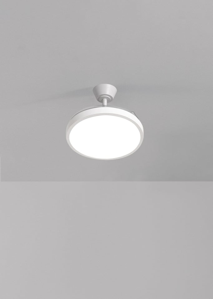 WIND CLEAR STUDIO - Ventilateur de plafond 40W silencieux avec pales rétractables et lumière LED, plusieurs tailles, image de la galerie 2