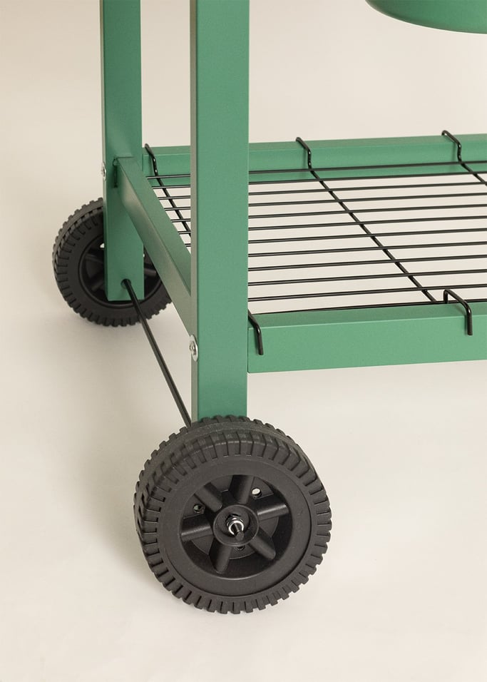 BBQ SMOKEY EASY - Barbecue fumoir au charbon, sur roulettes, image de la galerie 15