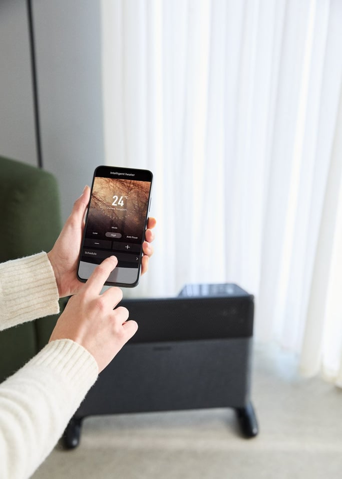 WARM TEXTILE INVERTER - Convecteur Inverter mural ou au sol avec WiFi 1500W / 2000W, image de la galerie 3