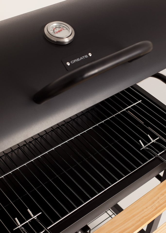 BBQ SMOKEY EASY - Barbecue fumoir au charbon, sur roulettes, image de la galerie 10