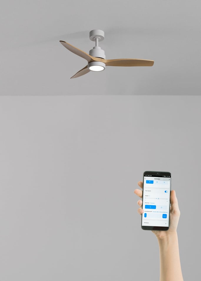 WIND STYLANCE - Ventilateur de plafond silencieux de 40 W avec pales en ABS technique, disponible en plusieurs tailles, image de la galerie 2