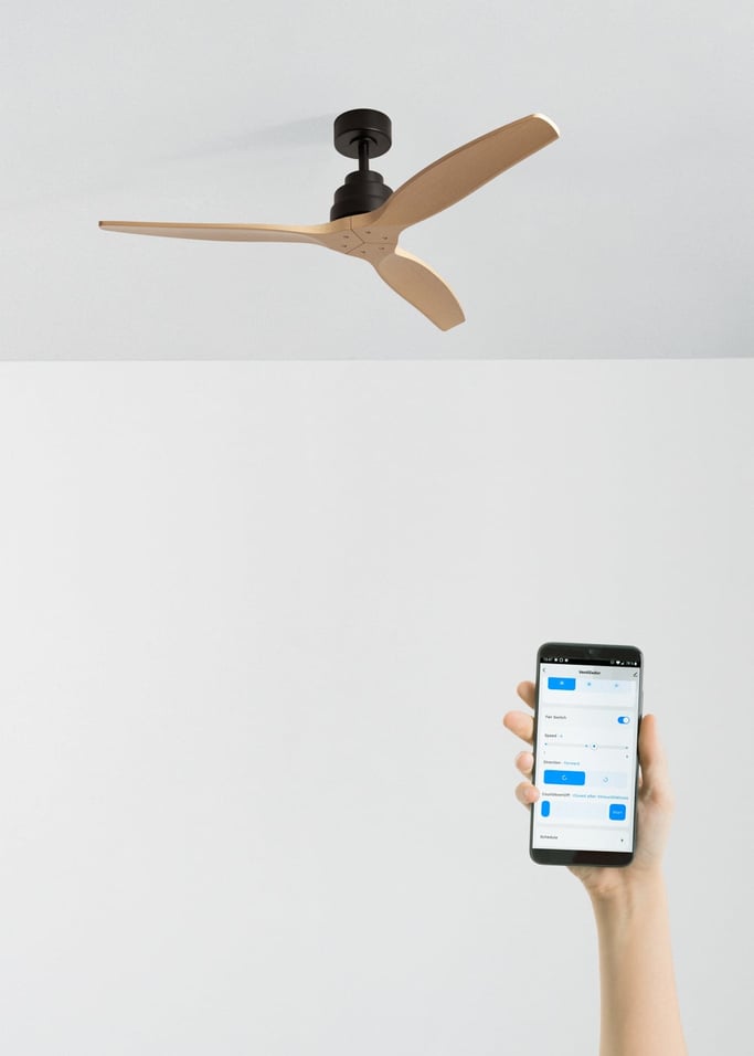 WIND STYLANCE - Ventilateur de plafond silencieux de 40 W avec pales en ABS technique, disponible en plusieurs tailles, image de la galerie 2