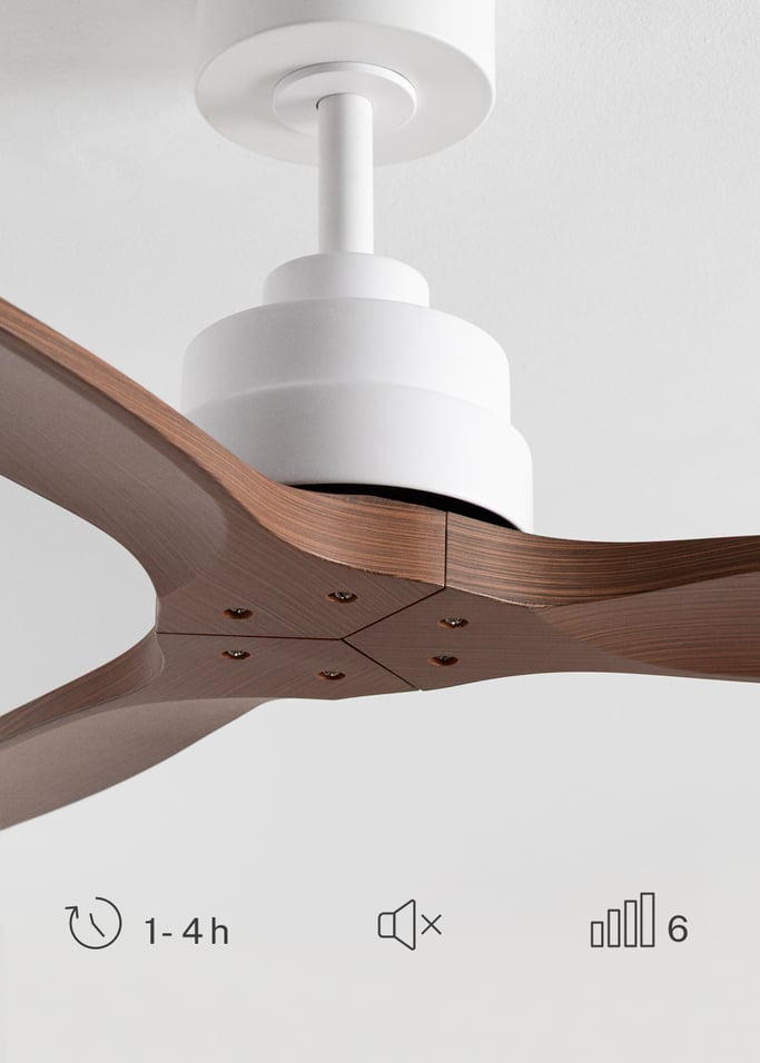 WIND STYLANCE - Ventilateur de plafond silencieux de 40 W avec pales en ABS technique, disponible en plusieurs tailles, image de la galerie 4