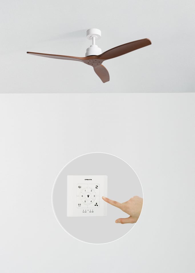WIND STYLANCE - Ventilateur de plafond silencieux de 40 W avec pales en ABS technique, disponible en plusieurs tailles, image de la galerie 2