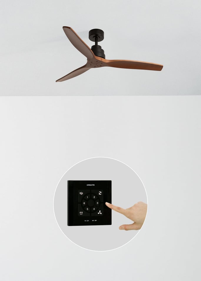 WIND STYLANCE - Ventilateur de plafond silencieux de 40 W avec pales en ABS technique, disponible en plusieurs tailles, image de la galerie 2