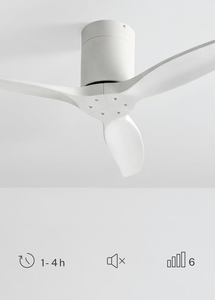 WIND CALM - Ventilateur de plafond silencieux 40W avec pales techniques en ABS de différentes tailles, image de la galerie 4