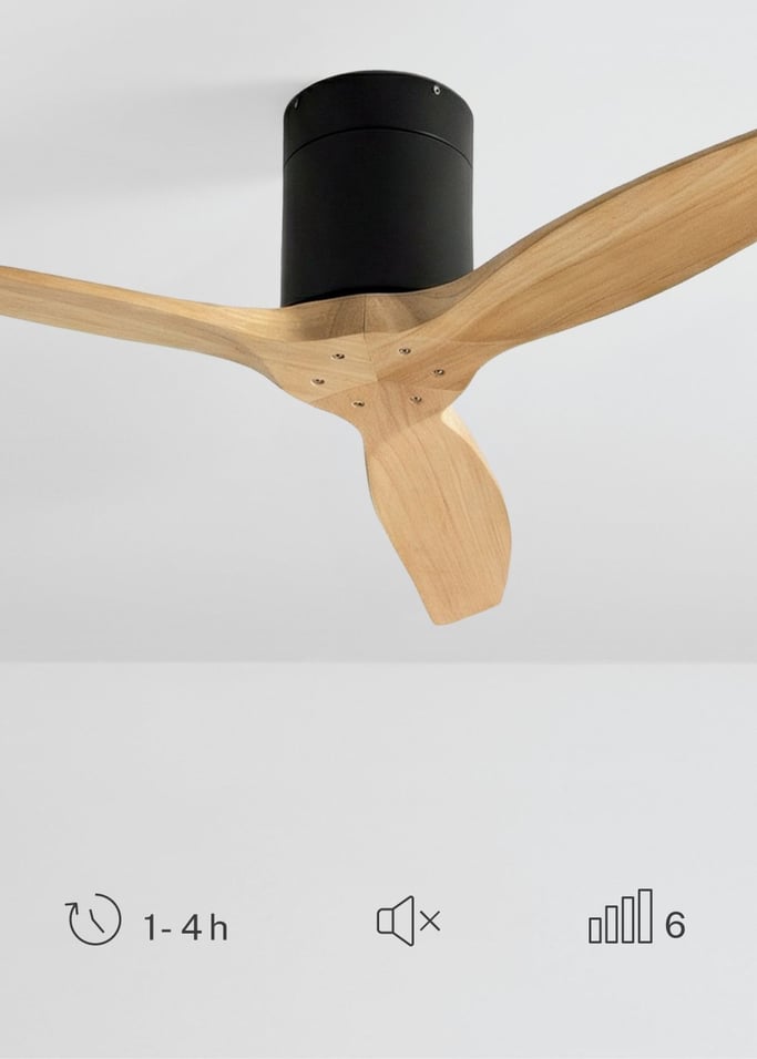 WIND CALM - Ventilateur de plafond silencieux 40W avec pales techniques en ABS de différentes tailles, image de la galerie 4