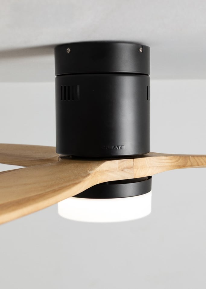 WIND CALM NATURAL WOOD - Ventilateur de plafond 40W silencieux 100% bois, image de la galerie 5