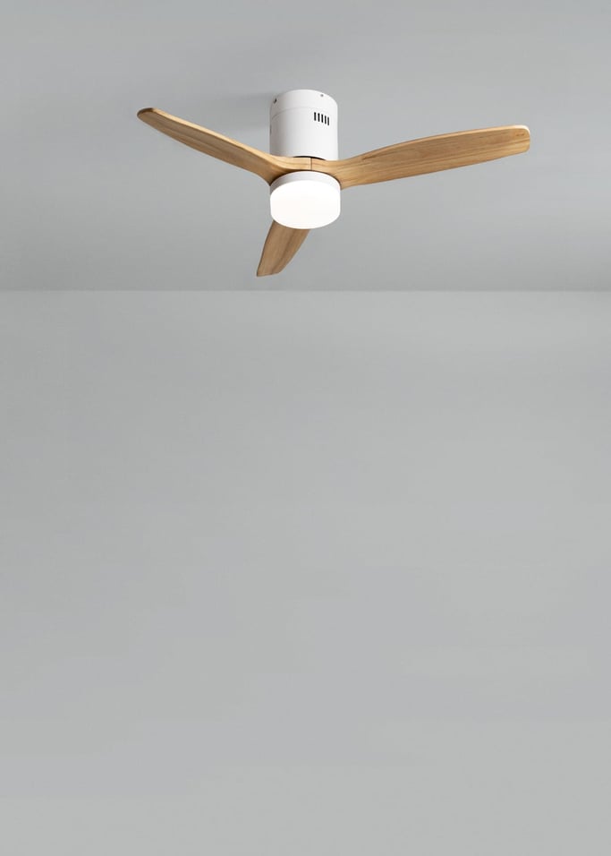 WIND CALM NATURAL WOOD - Ventilateur de plafond 40W silencieux 100% bois, image de la galerie 2