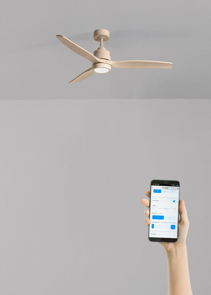 WIND STYLANCE - Ventilateur de plafond silencieux de 40 W avec pales en ABS technique, disponible en plusieurs tailles, image de la galerie 2