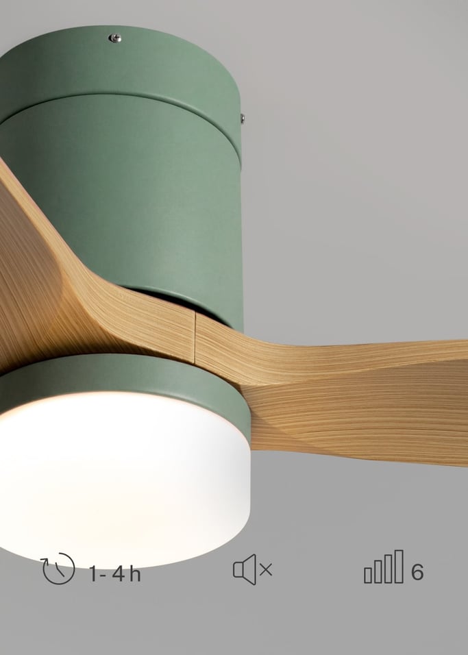 WIND CALM - Ventilateur de plafond silencieux 40W avec pales techniques en ABS de différentes tailles, image de la galerie 4